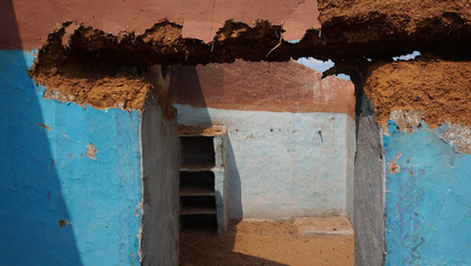 Ancient Village Ruin House Scene