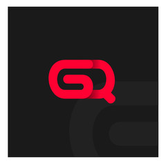 Fototapeta premium G Q letter logo