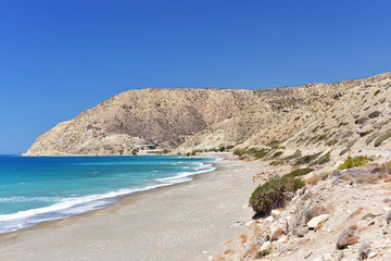 Fototapeta na wymiar most beautiful view of the middle sea , Crete, Greece