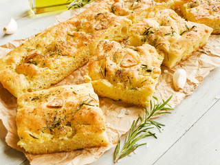 Traditional italian focaccia