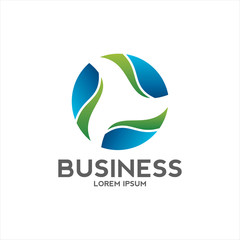 circle vortex logo design business company