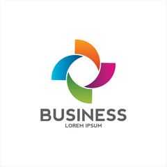 circle vortex logo design business company