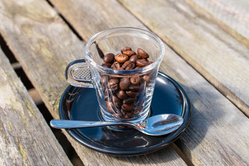Coffee Beans in a Cup