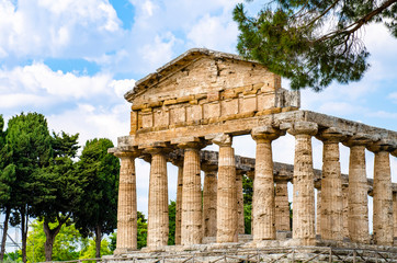 Temple of Athena at Paestum was an ancient Greek city in Magna Graecia