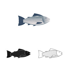 Vector design of fresh  and restaurant sign. Set of fresh  and marine   vector icon for stock.