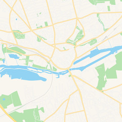 Randers, Denmark printable map