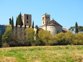 Obraz premium Món Sant Benet, Monasterio, Bages, Cataluña, España