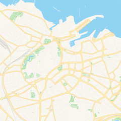 Fototapeta na wymiar Tallinn, Estonia printable map
