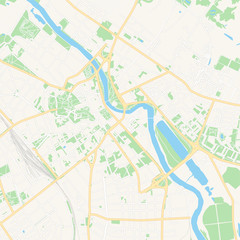 Fototapeta na wymiar Tartu, Estonia printable map