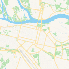 Obraz premium Pori, Finland printable map