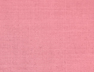 Textured background of rose natural textile    