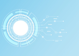 Fototapeta premium Abstract Digital background.Business growth transformation to digital and Successful financial technology.