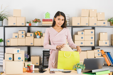 Asian business lady at office