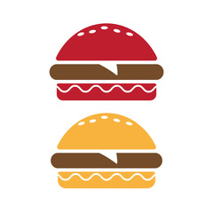 Burger icon. Burger icon vector. Burger sign or symbol