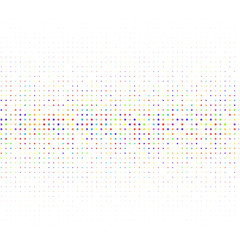 Background of multicolored points on white