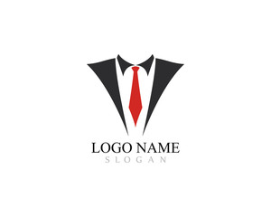 Tuxedo logo template vector icon illustration design 