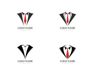 Tuxedo logo template vector icon illustration design 