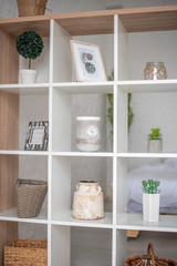 Modern living room with sofa and furniture