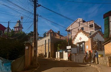 Fototapeta na wymiar antananarivo, city, madagascar, sky, urban, africa, building,