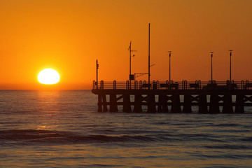 bridge in the sunset