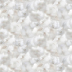 Seamless pattern with cotton balls
