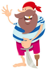 fantasy pirate character cartoon illustration