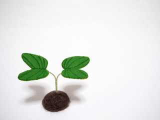 フェルト作品　双葉