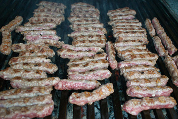 meat on the grill