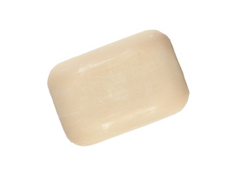 Top view of hygiene toilet soap isolated
