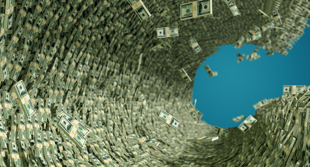 Money Wave - 3D Rendering