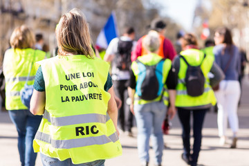 Manifestation des Gilets Jaunes &agrave; Paris
