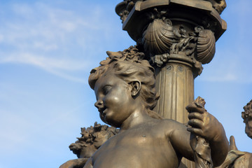 Sculpture on the Pont Alexandre 3 in Paris