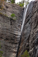 A waterfall in narrow crevice, Southern Norway