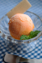 オレンジのシャーベット