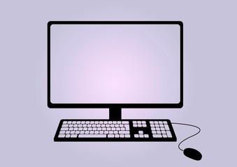 the image of the computer icon.vector picture