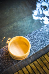 日本の温泉　和風イメージ