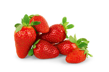 Strawberry isolated on white background. Clipping Path