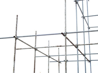 scaffolding elements on white background