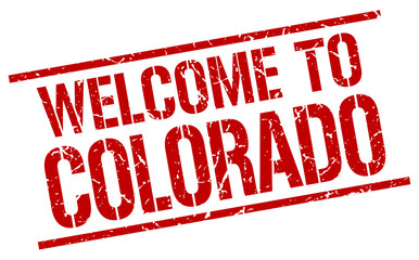 welcome to Colorado stamp