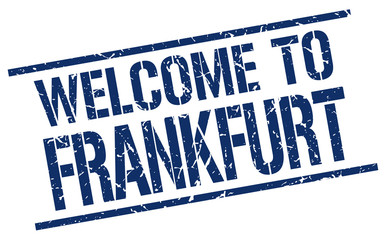 welcome to Frankfurt stamp