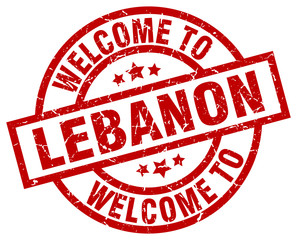 welcome to Lebanon red stamp