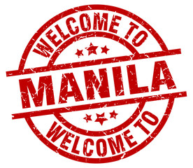 welcome to Manila red stamp