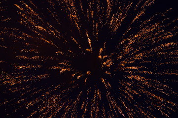 fireworks in the night sky