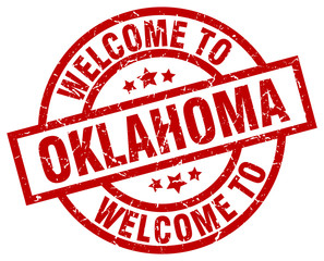 welcome to Oklahoma red stamp