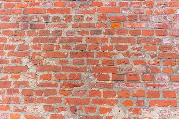 Texture of red brick wall. Background