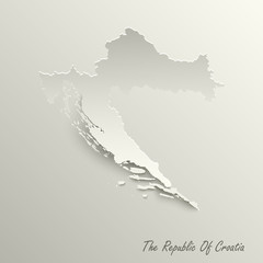 Abstract design map the Republic of Croatia template