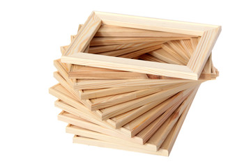 frame, pile of wooden frames