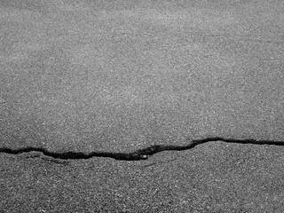 asphalt road with crack texture