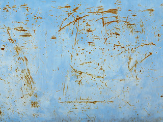grunge blue metal with rust texture