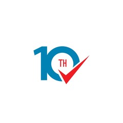 10 Th Anniversary Vector Template Design Illustration